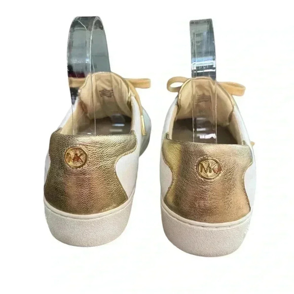 Michael Kors Lola White/Hold leather sneakers size 8.5. - Picture 7 of 11